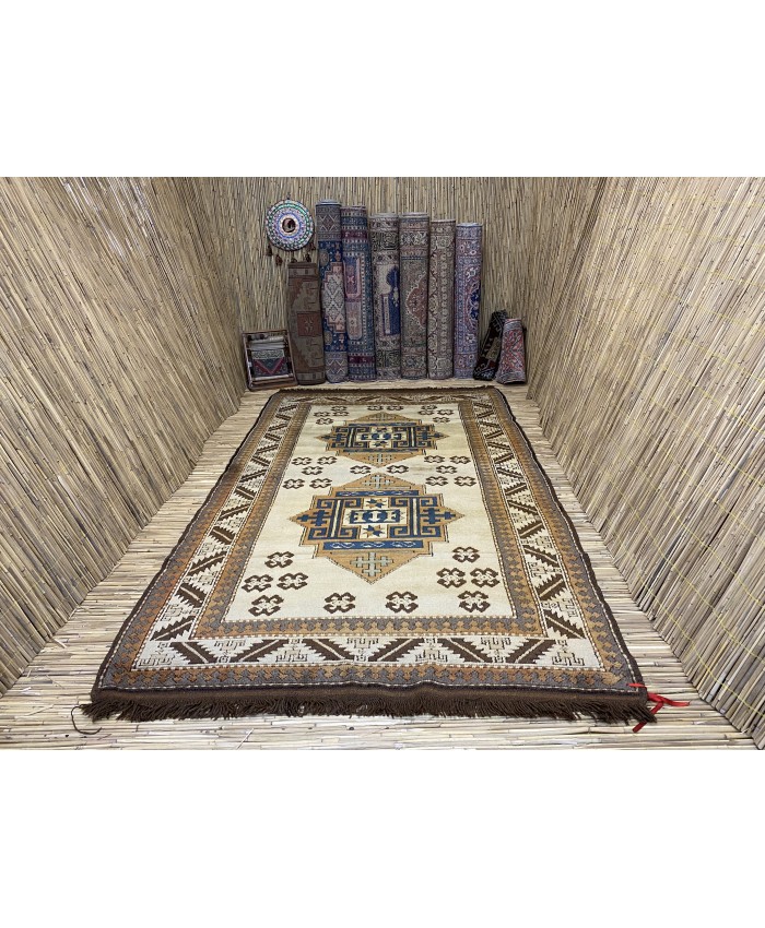 Turkish Kars Nomadic Handmade Wool on Wool Carpet – FREE SHIPPING..!